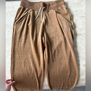 Night brown velour Nike sweat pants